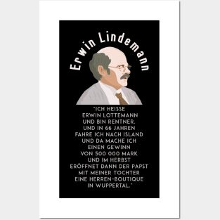 Lottogewinner Erwin Lindemann - Loriot - TV Kult - Deutsch Posters and Art